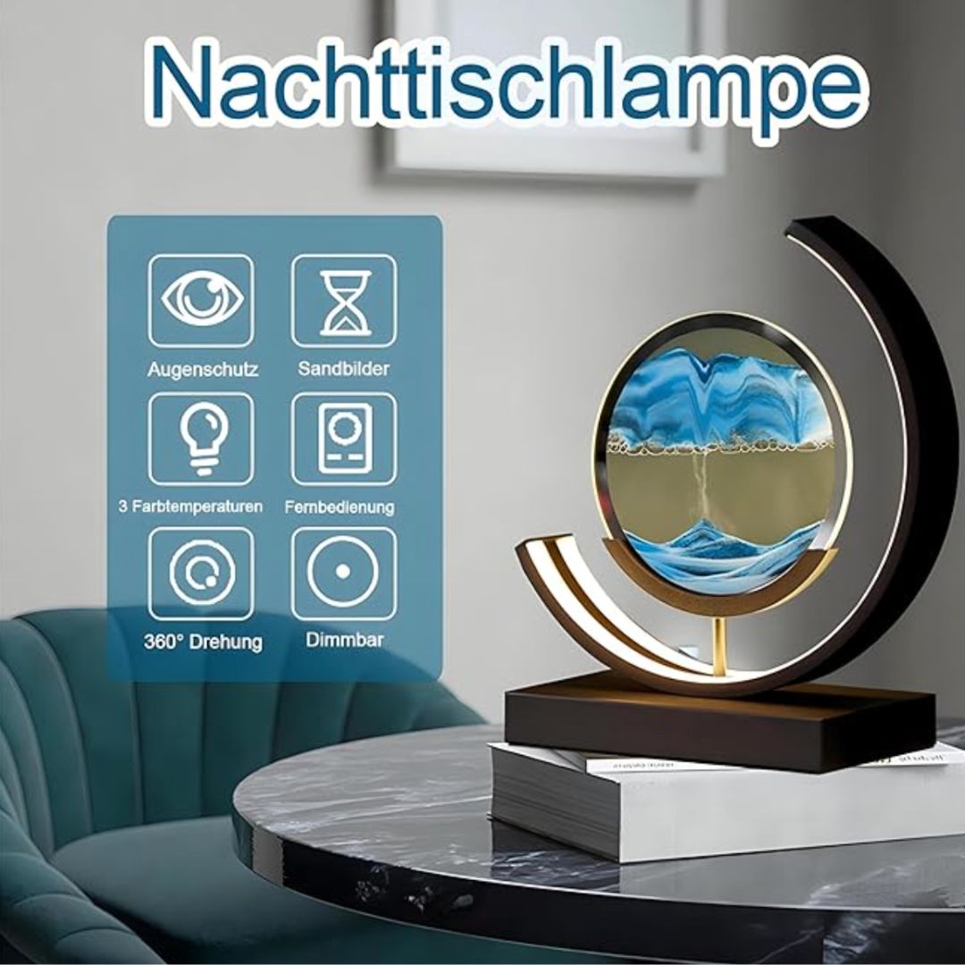 Lisslune | Deep Sea Sandscapes: Illuminated Sand Art for Serene Home Decor