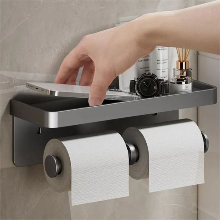 Lisslune | Saniflex Multifunctional Toilet Paper Holder – Modern Design and Practical Functionality