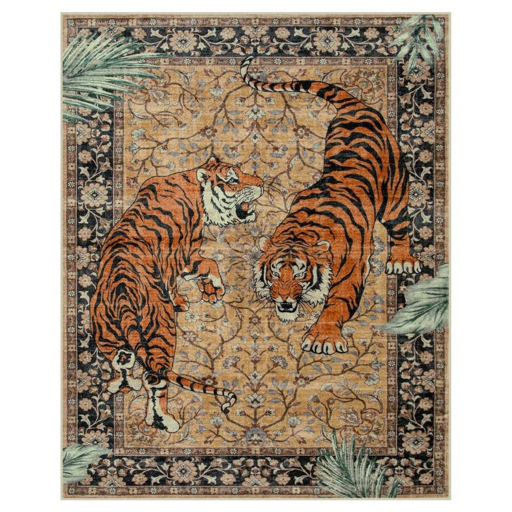 Lisslune | Savage Grace Tiger Tapestry Carpet Rug