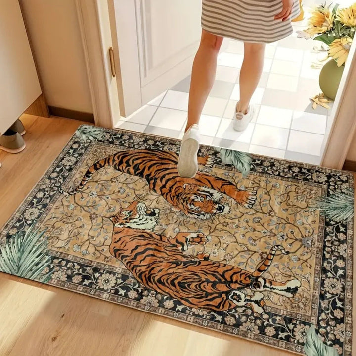 Lisslune | Savage Grace Tiger Tapestry Carpet Rug