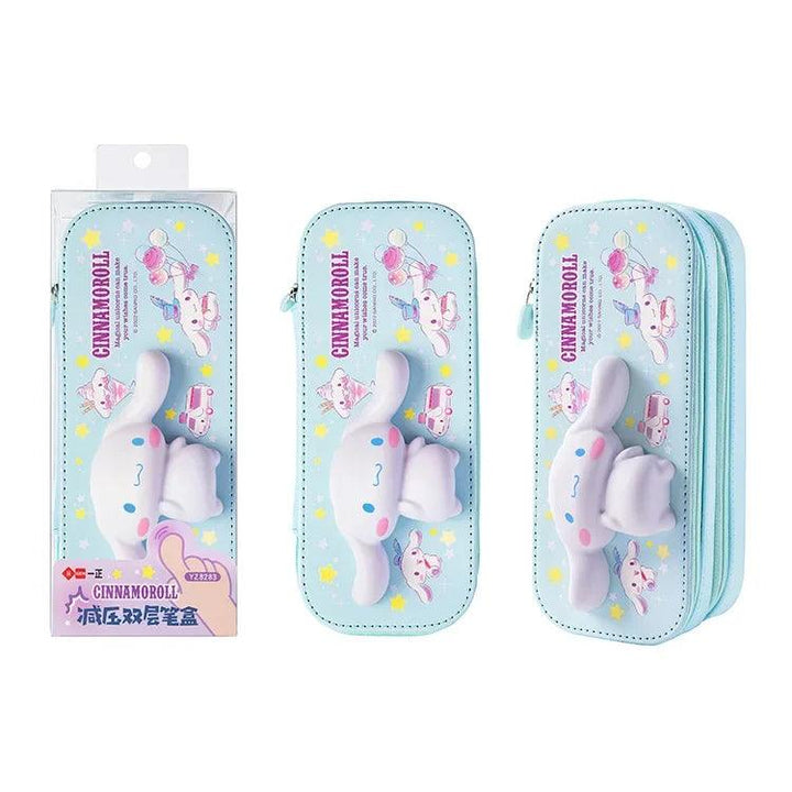 Lisslune | Kuromi & Cinnamoroll Anime-inspired pencil case - Stylish and functional stationery organizer