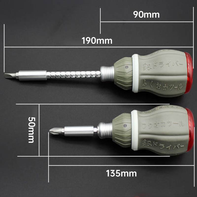 Lisslune | Telescopic Portable Magnetic Fix Flex Screwdriver Set