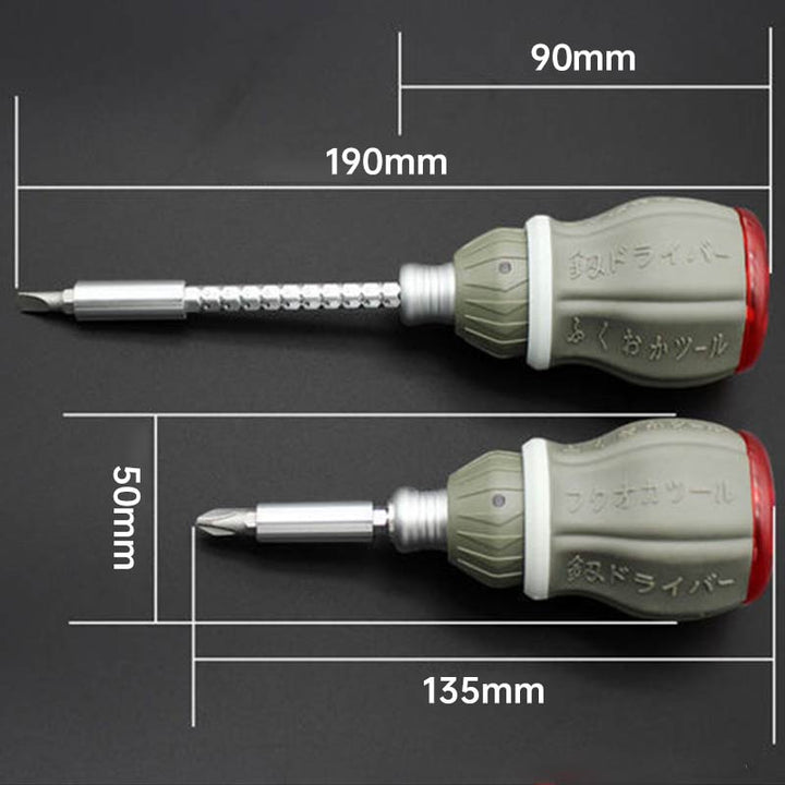 Lisslune | Telescopic Portable Magnetic Fix Flex Screwdriver Set