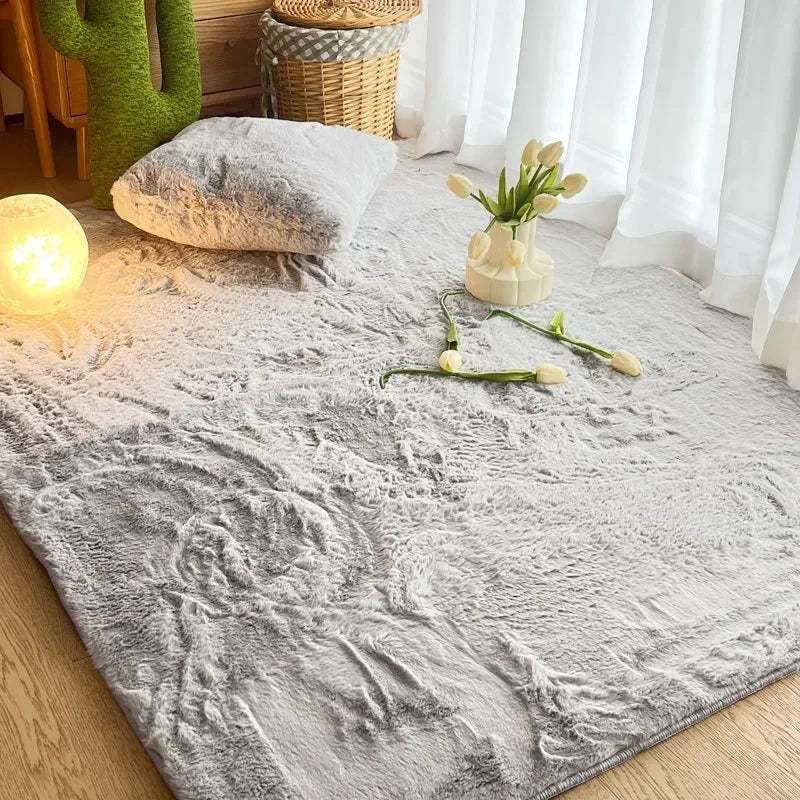 Rynx | Synthetic fur carpet soft fluffy carpet living room decoration rugs thick plush bedroom carpet home decor rugs area mats