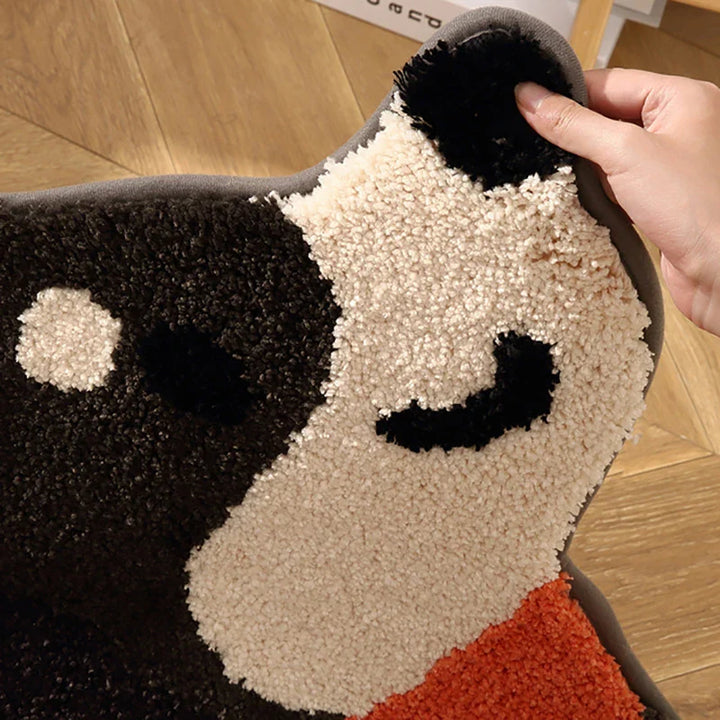 Rynx | Cartoon-Tufting-Dog-Bathroom-Mat soft stylish Animal-Rug Bedroom-Rug Living-Room-Floor-Mat Doormat aesthetic Home-Decoration