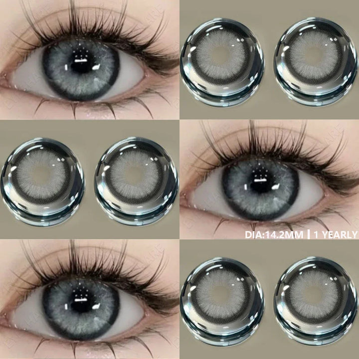 Rynx | 1 Pair Brown Natural Eye Lenses Color Contact Lenses for Eyes Green Lenses Blue Eye Contacts Annual Cosmetic Gray Pupils