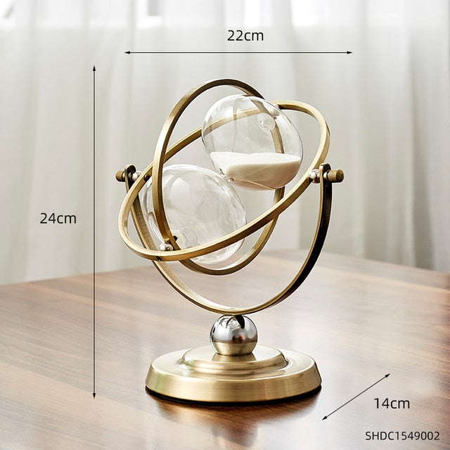 Lisslune | Time Charmer Metal Hourglass Decor