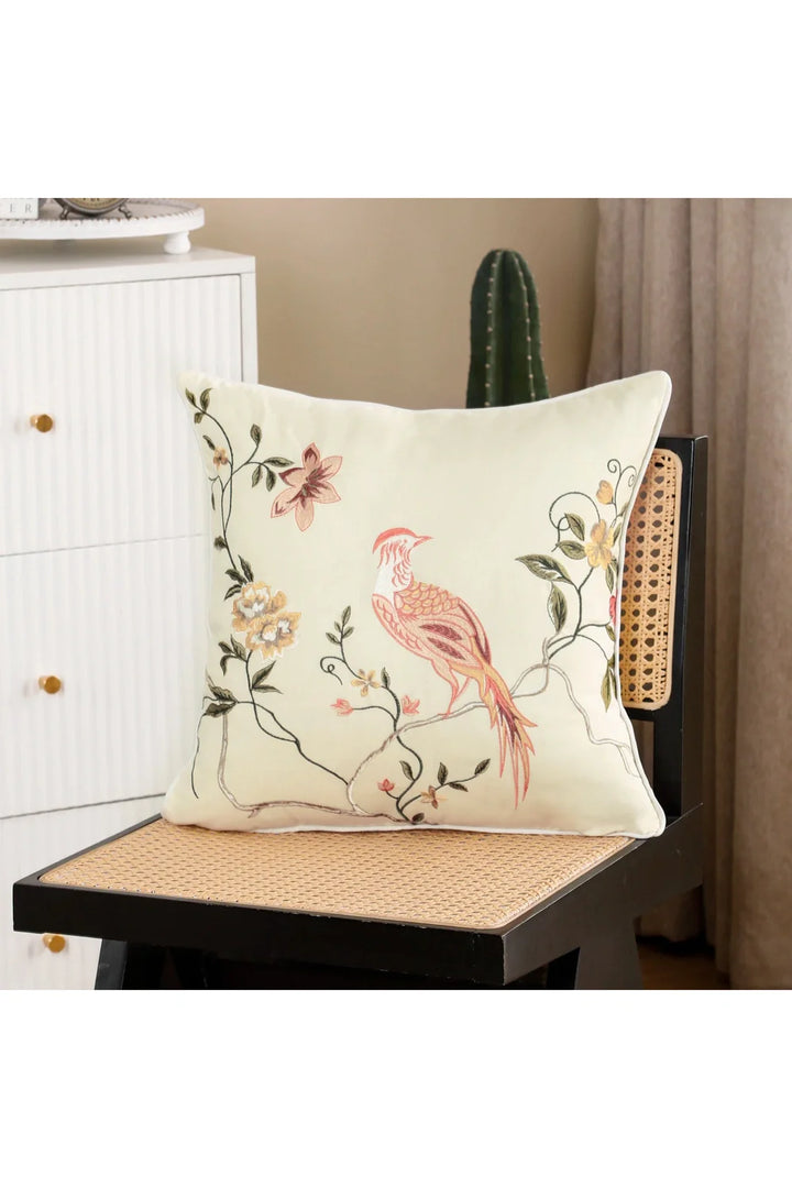Lisslune | Aviary Embroidered Pillowcase