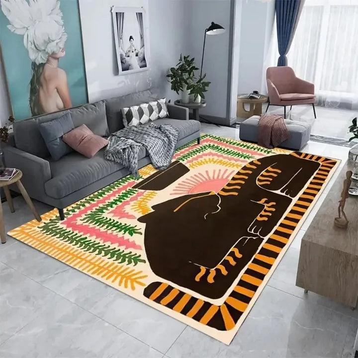 Rynx | Creative Animal Living Room Large Rugs Lightweight Luxury Fashion Bedroom Decorative Rug Comfortable Easy Care Home Rug Carpet