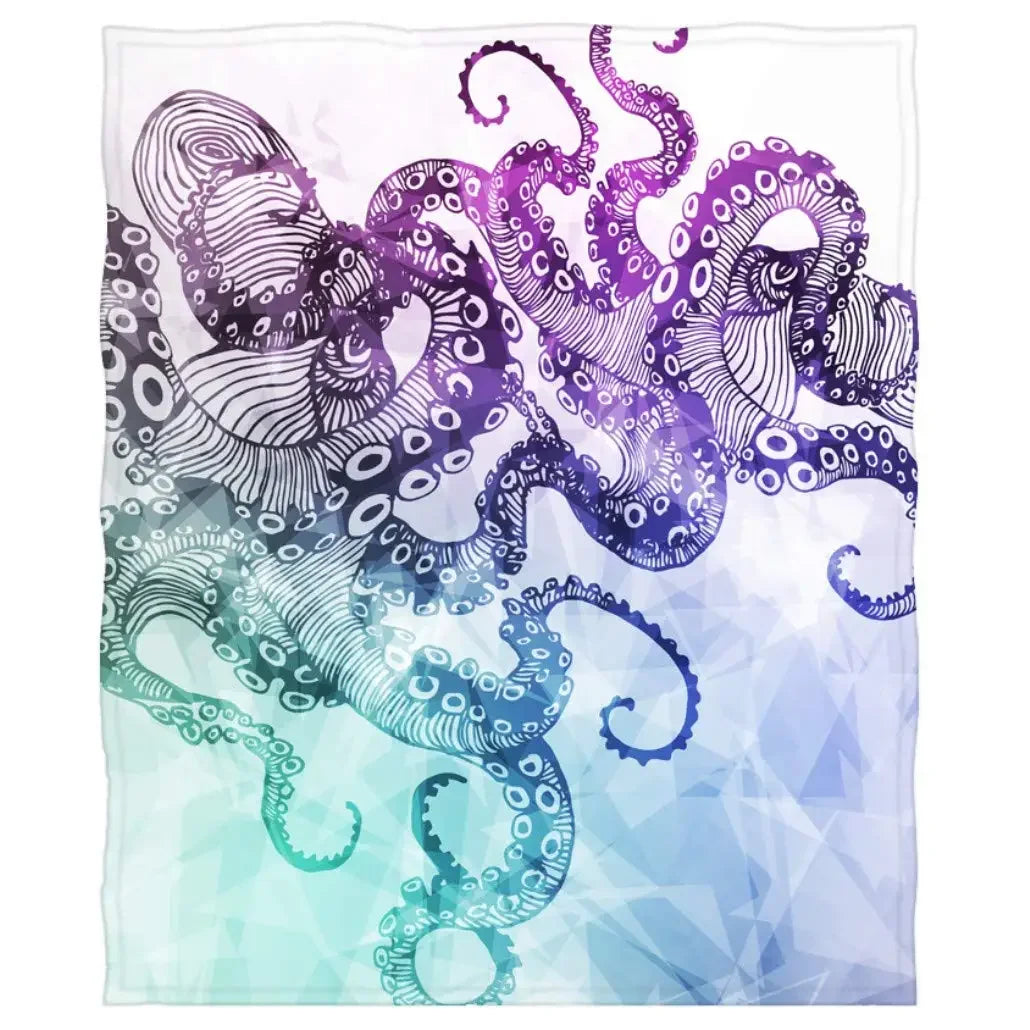 Lisslune | Sea Life Ocean Throw Octopus Blanket