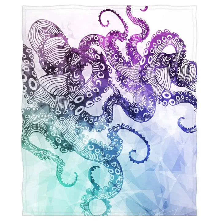 Lisslune | Sea Life Ocean Throw Octopus Blanket