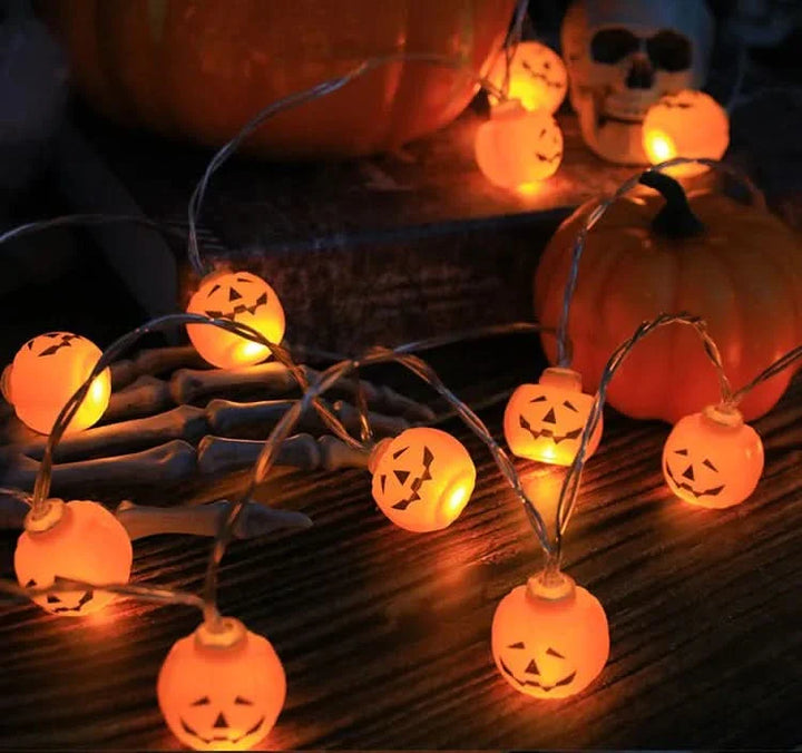 Lisslune | Halloween LED Pumpkin & Skull String Lights