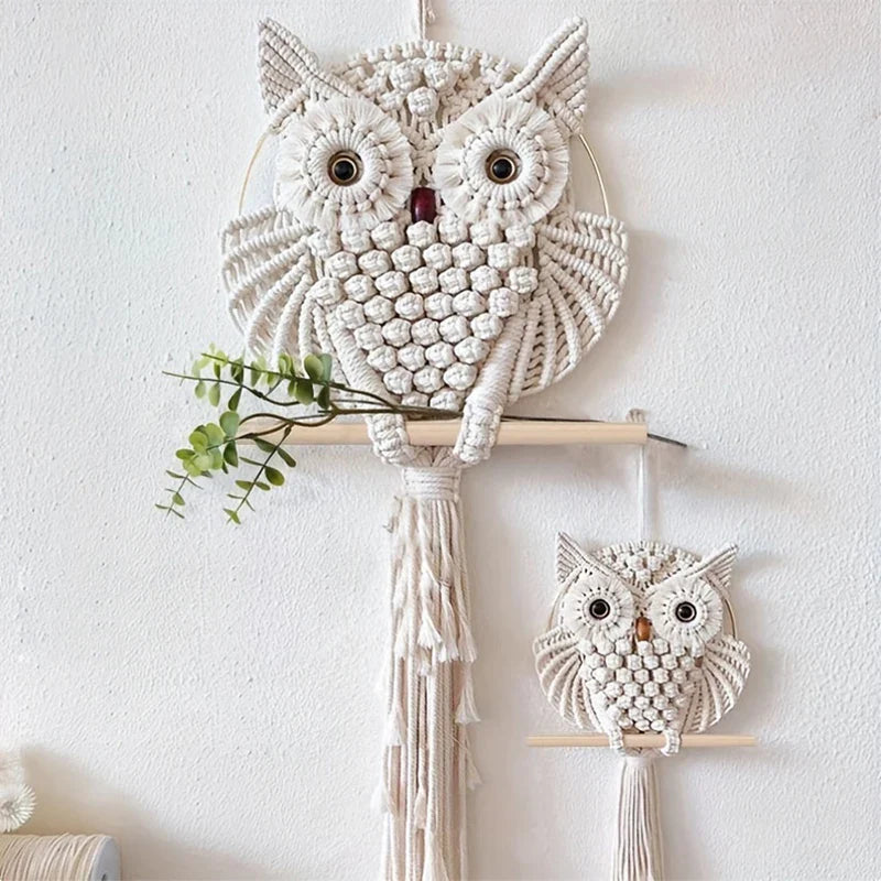 Lisslune | Macramé Owl Wall Hanging