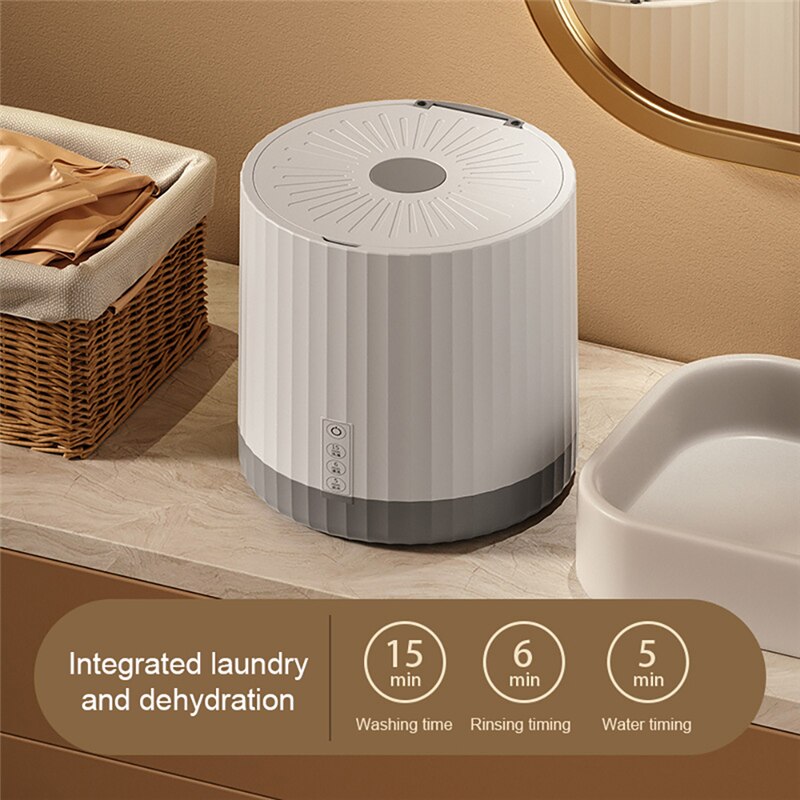 Lisslune | 4L Mini Portable Rotating Turbine Washing Machine