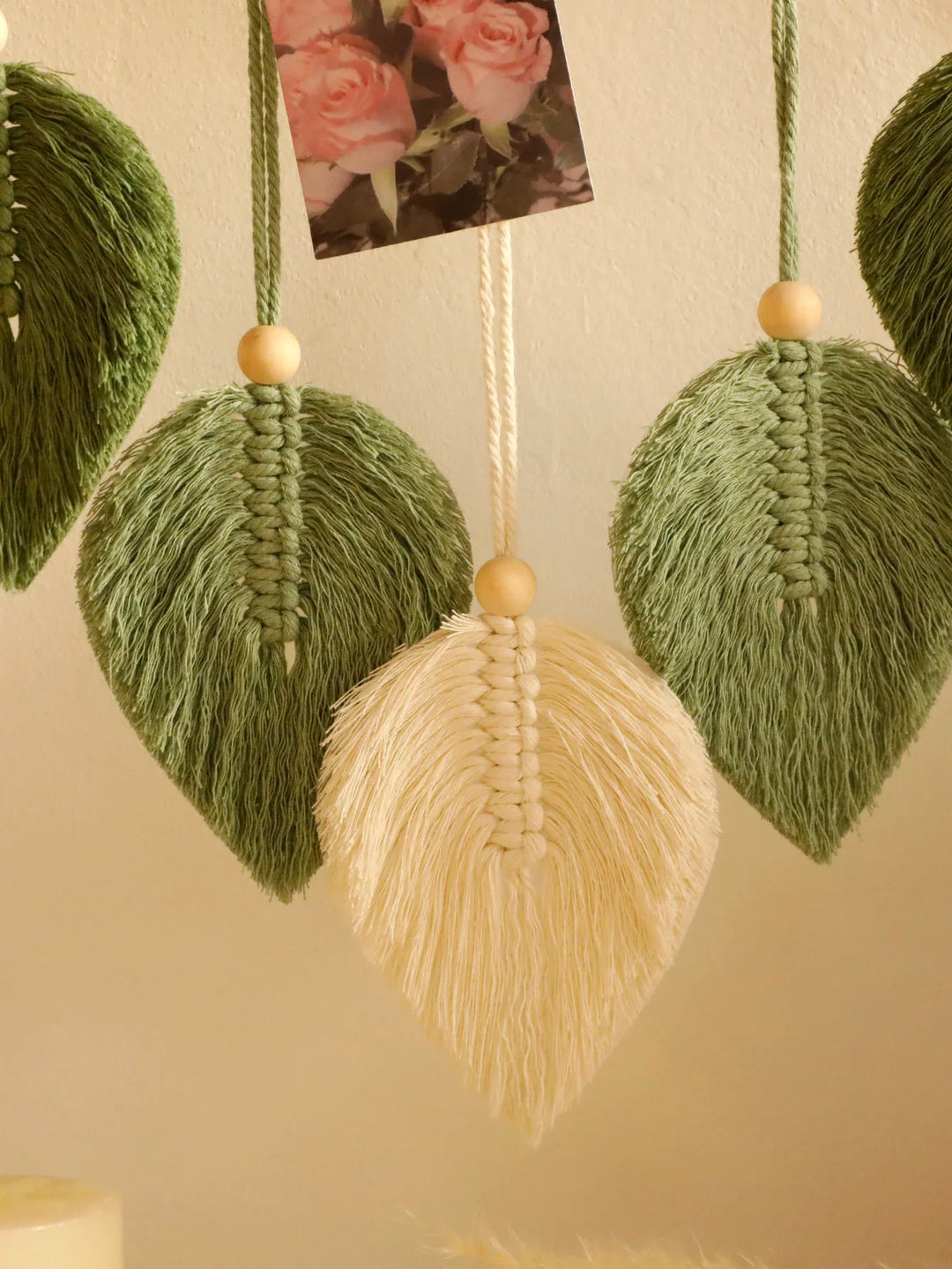 Lisslune | Macrame Leaf Hanging Shelf