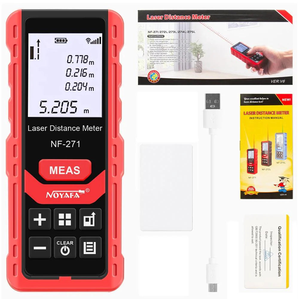 Lisslune | Precision Digital Laser Distance Meter - Advanced Measuring Tool for Construction (50M/70M)