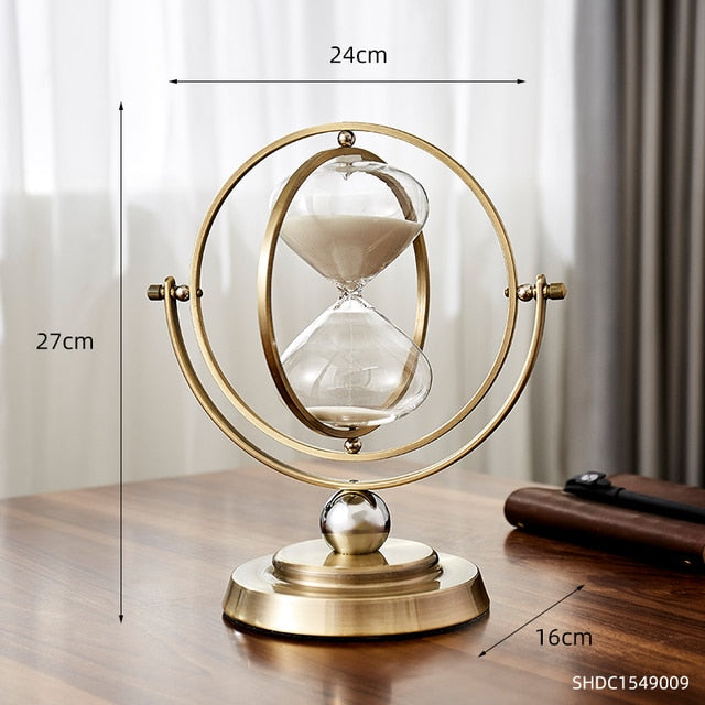 Lisslune | Time Charmer Metal Hourglass Decor