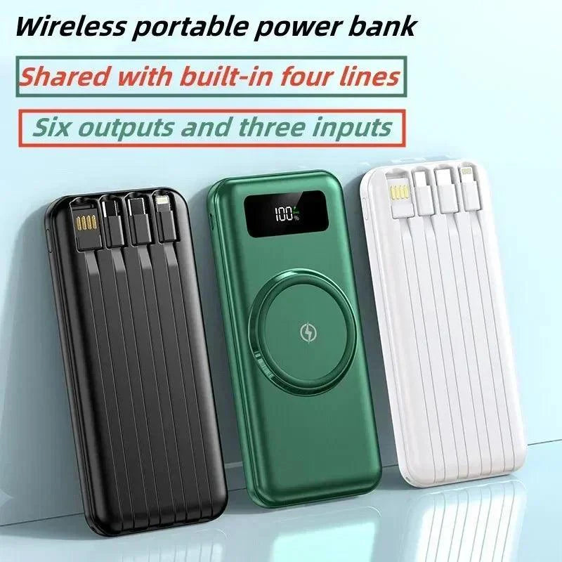 Lisslune | Ultra-High Capacity 200000 mAh Wireless Charger with Fast Charging and LED Display - Your Ultimate Power Companion