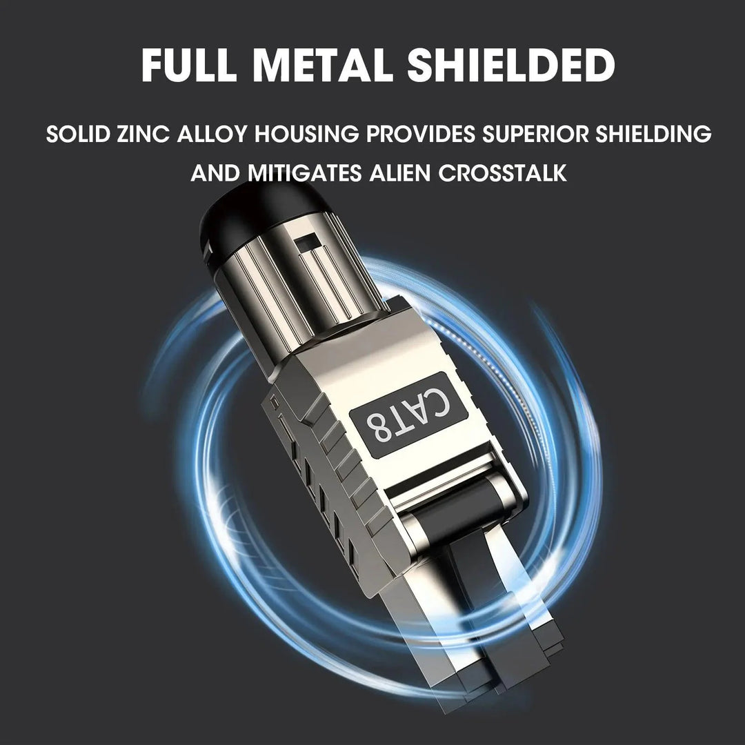 Lisslune | Ultra-fast Cat8 Ethernet Connector Kit for superior network performance