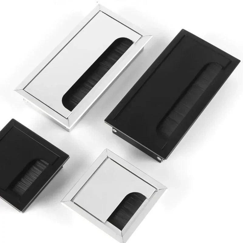 Lisslune | Slim Rotatable Aluminum Table Cable Management Grommet with Flip-Top Access