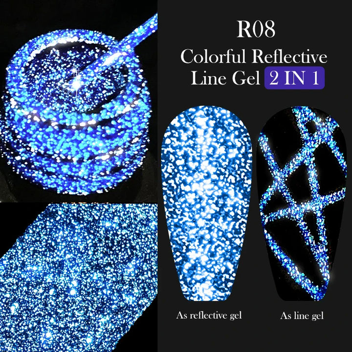 Rynx | 5ML Silver Metallic Painter Liner Gel Nail Polish Super Bright Mirror Drawing Gel Semi Permanent Line French Nail Art
