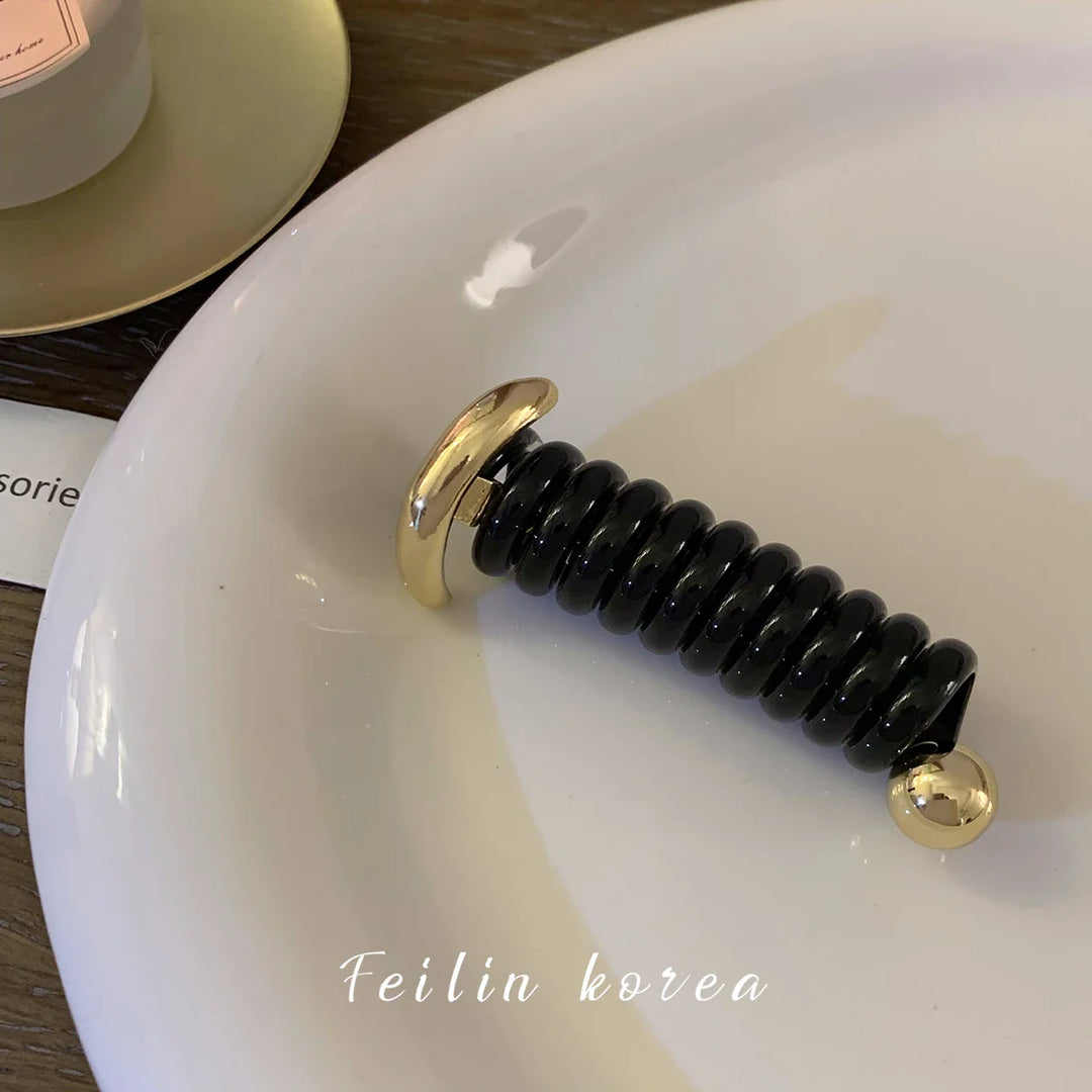 Rynx | Japanese Fashion Style Spiral Hairband Metal Tpu Hair Bands for Girls and Women Hair Accessories