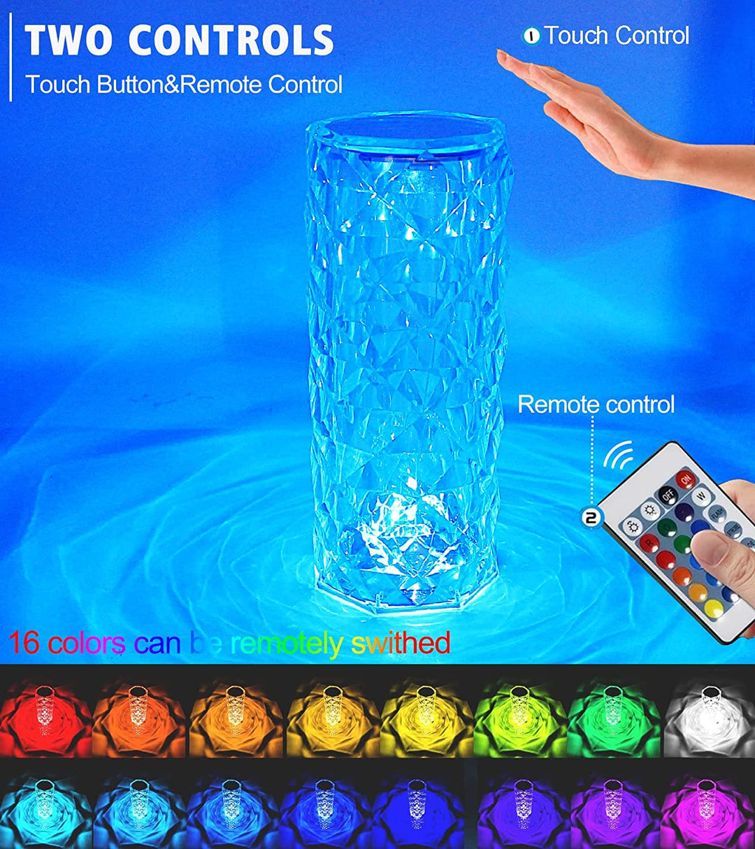 Lisslune | Elegant Atmosphere Crystal Night Light