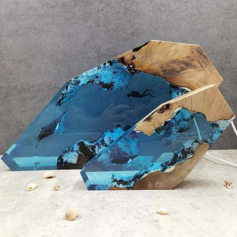 Lisslune | Deep Sea Adventure Resin Diver Lamp Decor