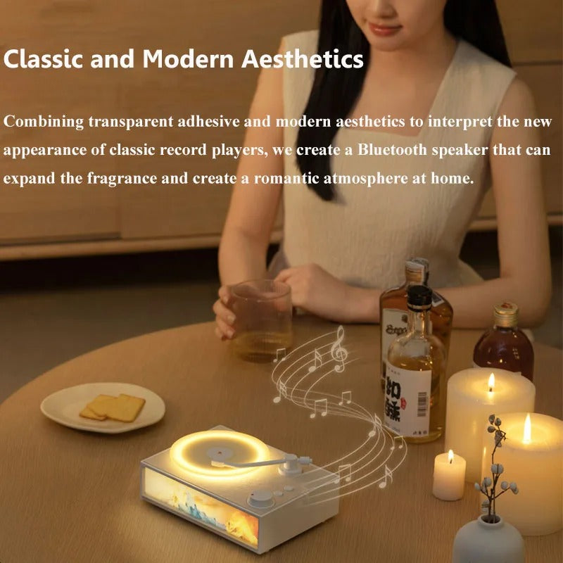 Lisslune | Vintage Design & LED Mood Lighting Wireless Aromatherapy Speaker