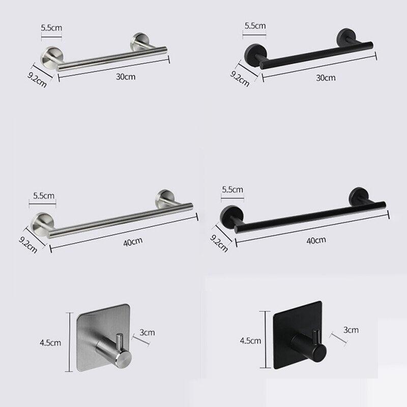 Lisslune | Elevate your bathroom with the stylish stainless steel organization set