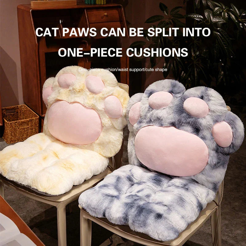 Lisslune | Cozy Cat Paw Plush Seat Pillow