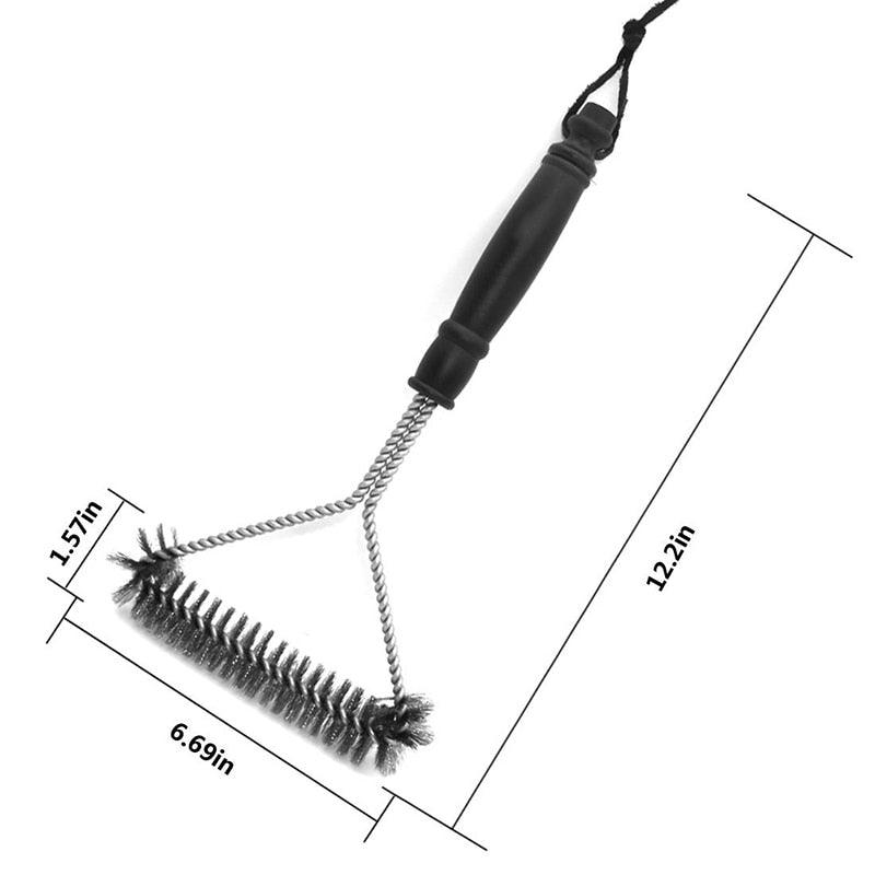 Lisslune | Ultimate Stainless Steel Grill Cleaning Brush - Essential BBQ Tool for Flawless Grates