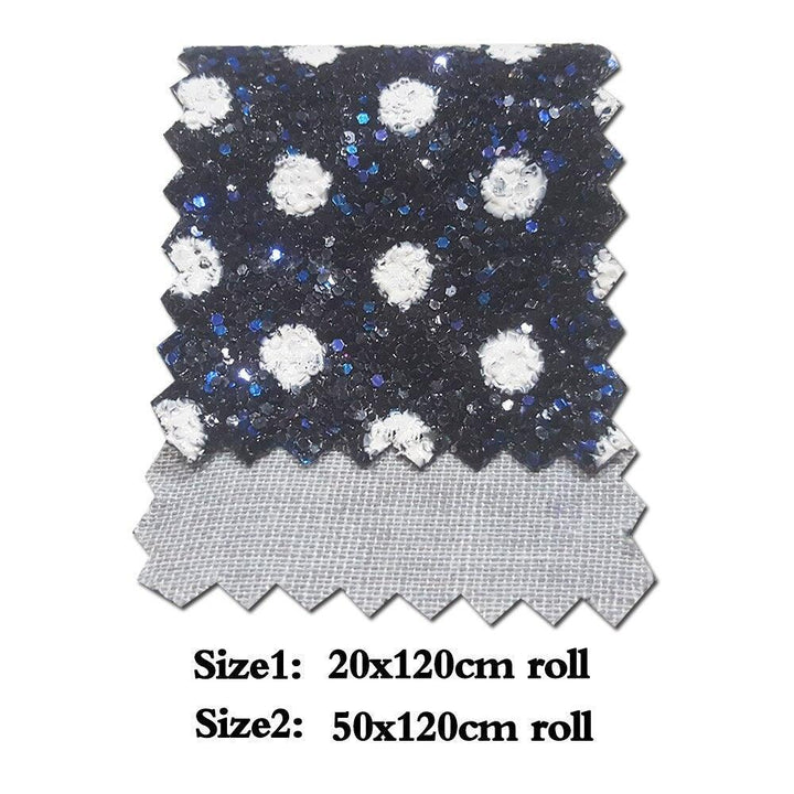 Lisslune | Sparkling Dreams: Chunky Dot Vinyl Fabric Roll for Creative Crafters