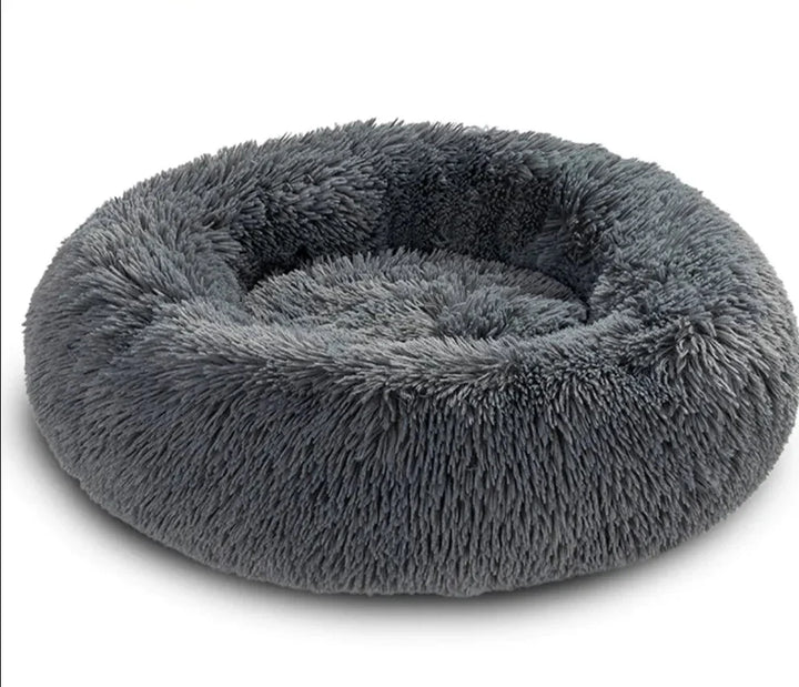 Lisslune | Donut-shaped Pet Bed made of Breathable Cotton | Luxurious Sleeping Place for Cats and Dogs