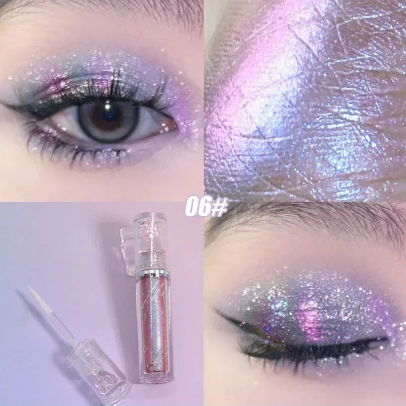Rynx | Pearl Chameleon Liquid Eyeshadow Diamond Shimmer Fine Sparkling Glitter Eyeshadow Lying Silk Caterpillar Highlighter Quick-Drying