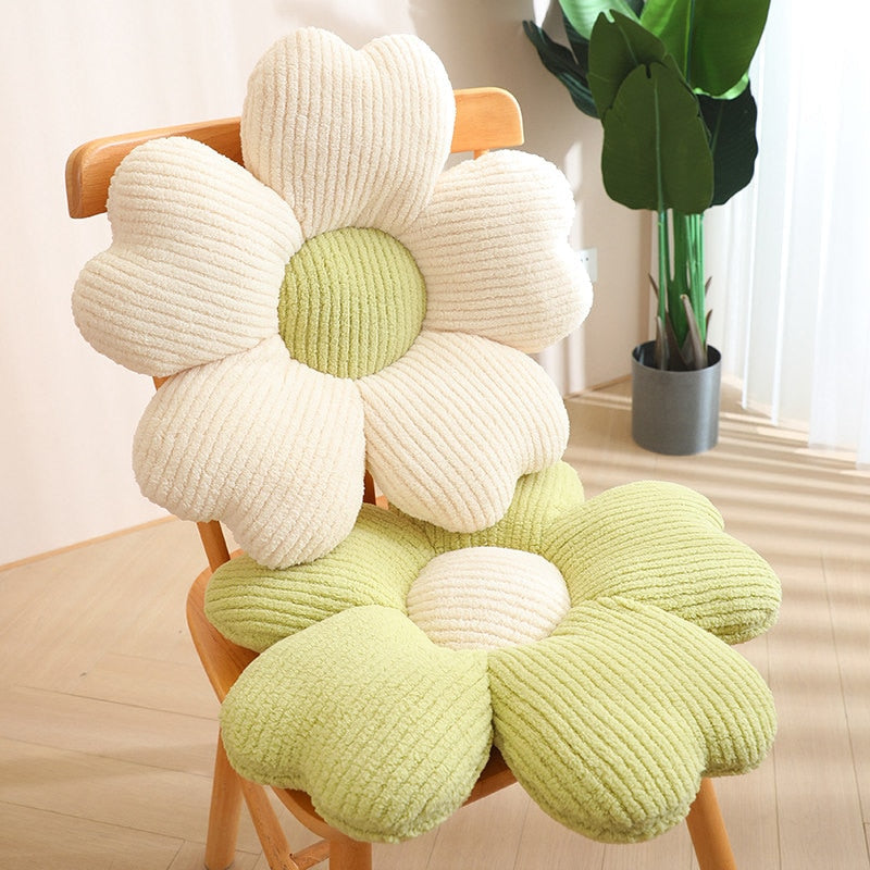 Lisslune | Fluffy Clover Flowers Pillow