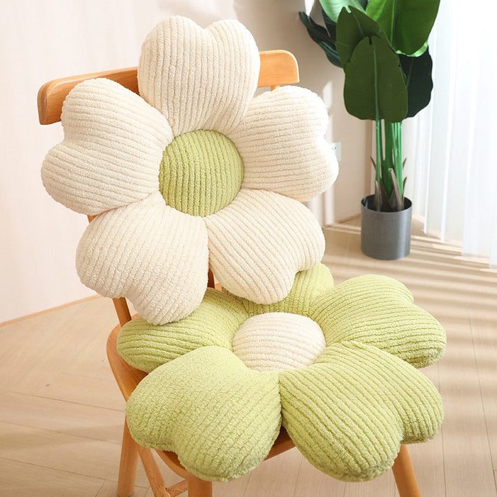 Lisslune | Fluffy Clover Flowers Pillow