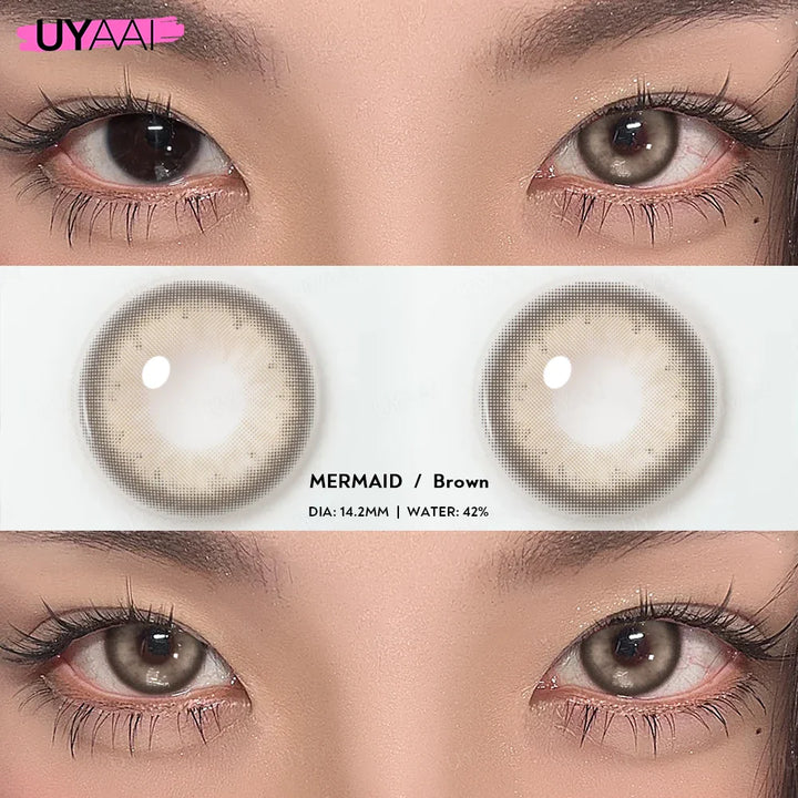 Rynx | 0~600 Myopia Natural Brown Colored Contact Lenses Gray Colored Lenses with Diopters Optical Lenses for Women Free Shipping
