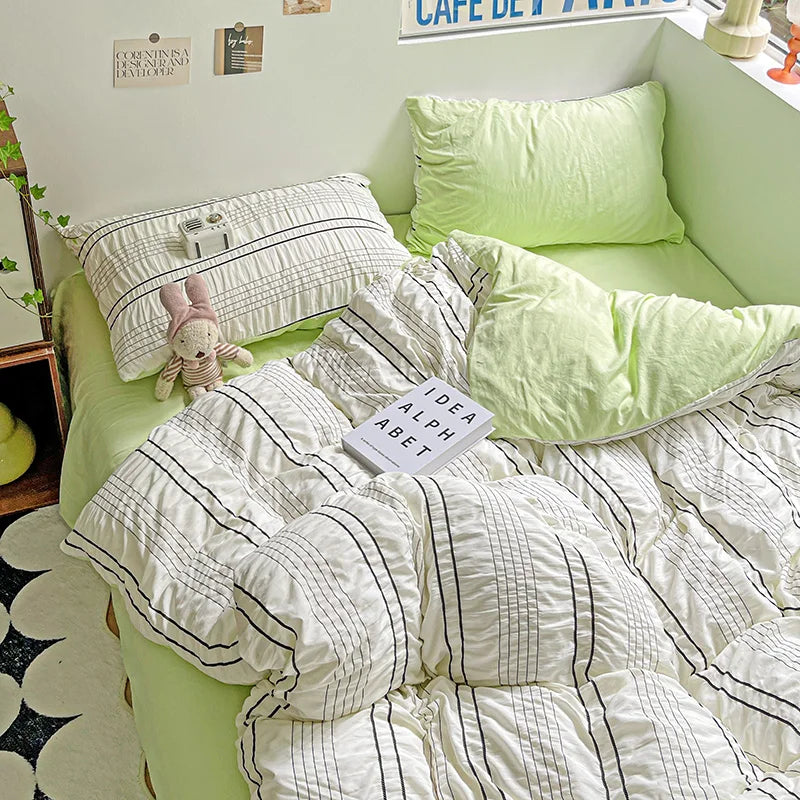 Rynx | Raspberry Bed Linen Comforter Sets Duvet Cover Bed Sheet Set Pillowcases Bed Linen Set Queen/King Bed bedspreads