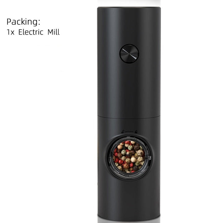 Lisslune | Electric automatic pepper and salt mill with LED light and adjustable grind - Perfect for the kitchen or the restaurant