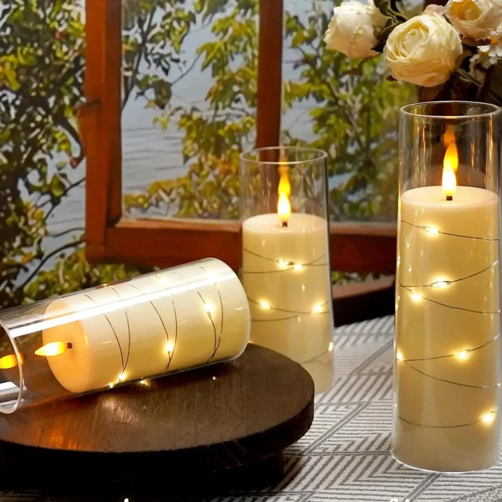 Lisslune | LED flameless electronic tea lights battery-operated
