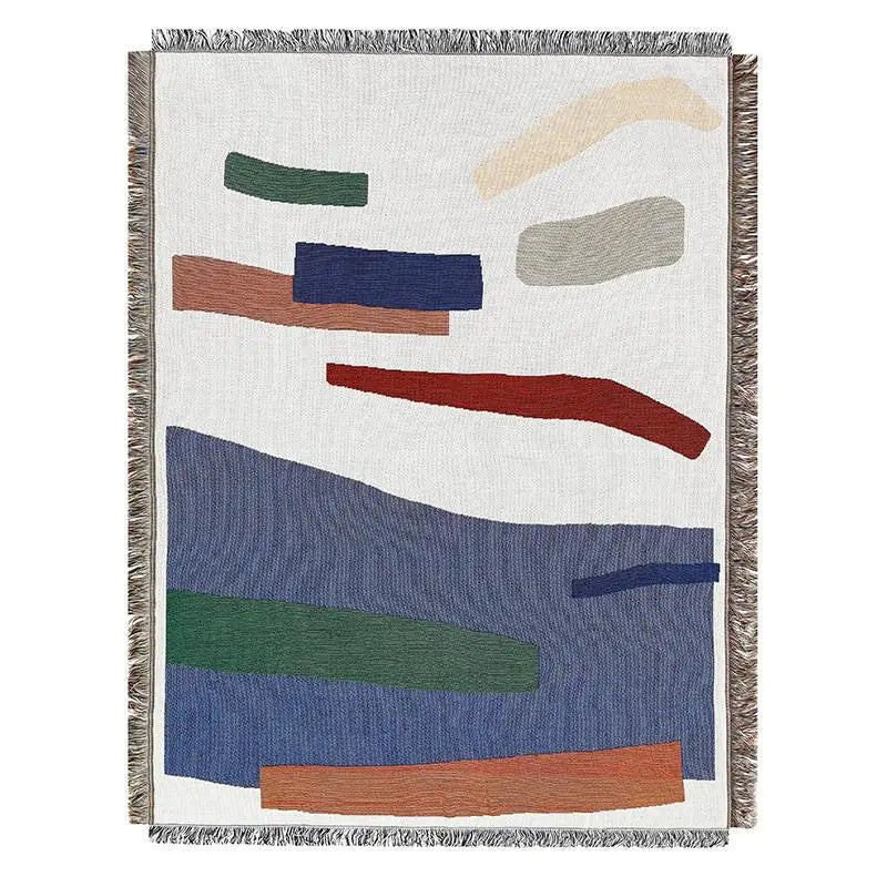 Rynx | Textile City Ins Musical Note Blanket Home Decor Wall Tapestry Abstract Nordic Minimalist Geometric Creative Blanket 130*160