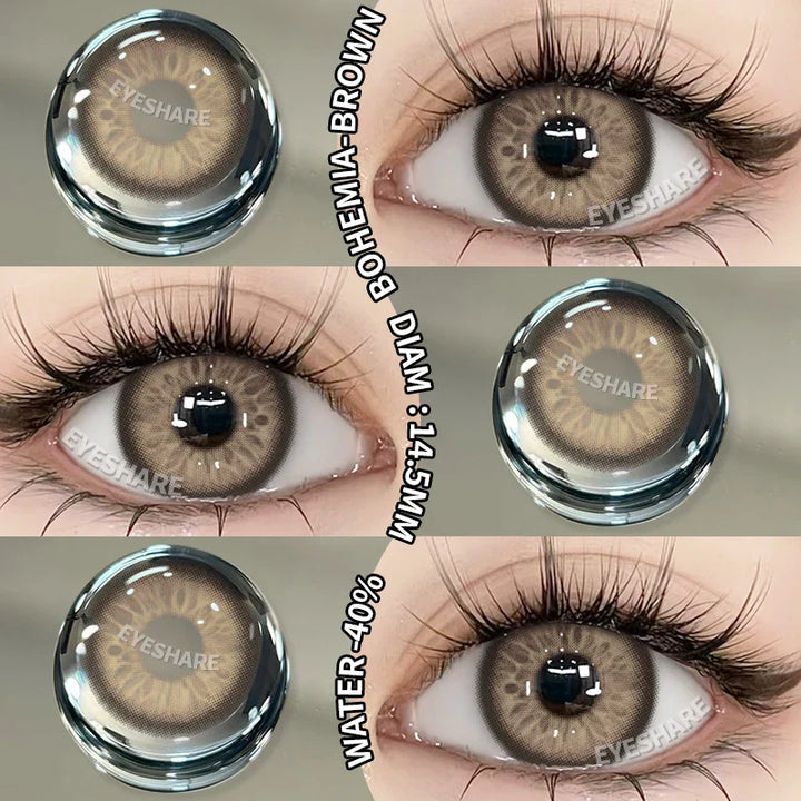 Rynx | 1 Pair New Colored Contact Lenses for Eyes Green Contact Lenses Fashion Blue Eye Lenses Annual Gray Beauty Contact Lenses