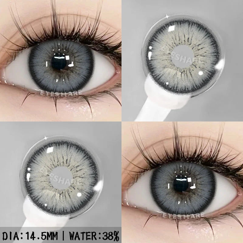 Rynx | 1 pair natural color contact lenses for eyes blue eye colors brown lens gray eye lenses annual green eye contact lens