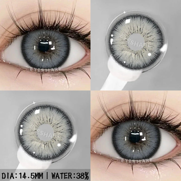 Rynx | 1 pair natural color contact lenses for eyes blue eye colors brown lens gray eye lenses annual green eye contact lens