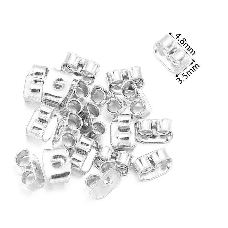 Lisslune | 500 Rubber Earring Back Stoppers: Essential Materials for Comfortable and Secure Jewelry Creations