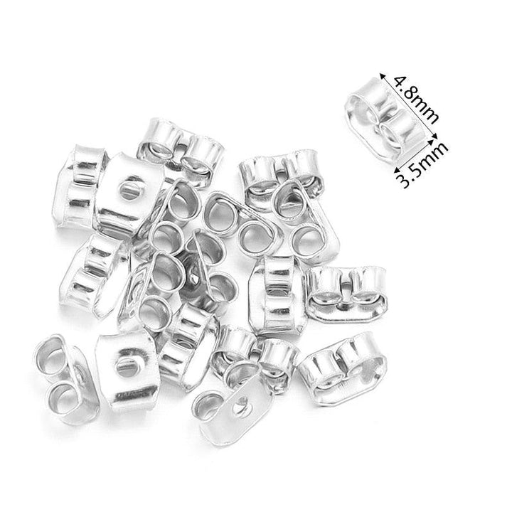 Lisslune | 500 Rubber Earring Back Stoppers: Essential Materials for Comfortable and Secure Jewelry Creations
