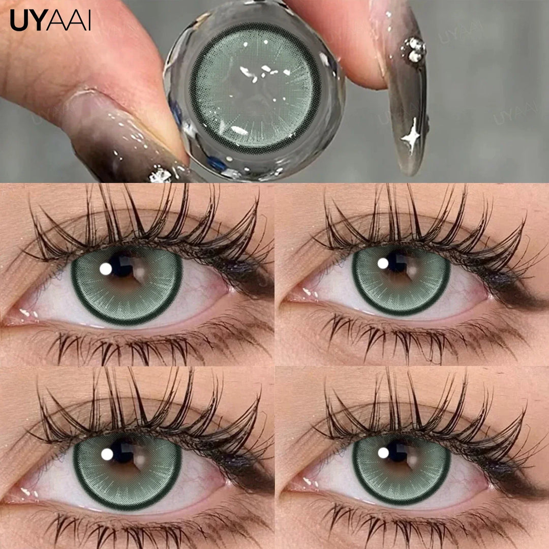 Rynx | Green contact lenses for eyes Cosmetic gray eye lenses y2k Korean style beauty eye color blue lenses