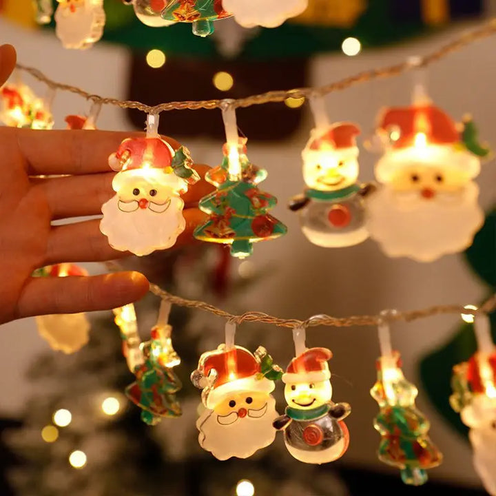 Rynx Christmas Tree LED Fairy Light String 1.5M 10LED Xmas Hanging Light Fairy Light Garland Home Decor Ornament New Year Gifts
