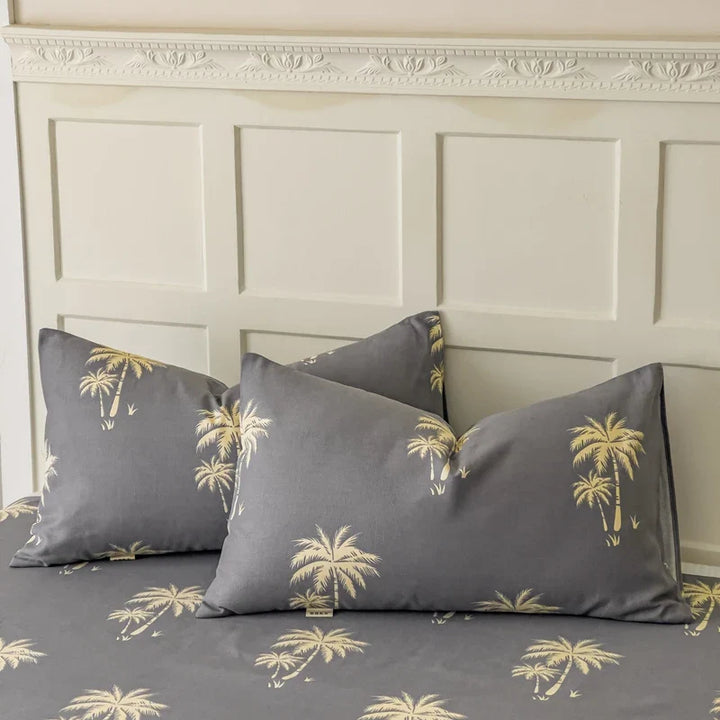 Rynx | 100% Cotton Thickened Pillowcase 48cm*74cm 2 Pieces Beauty Floral Print Pillowcase for Bedroom